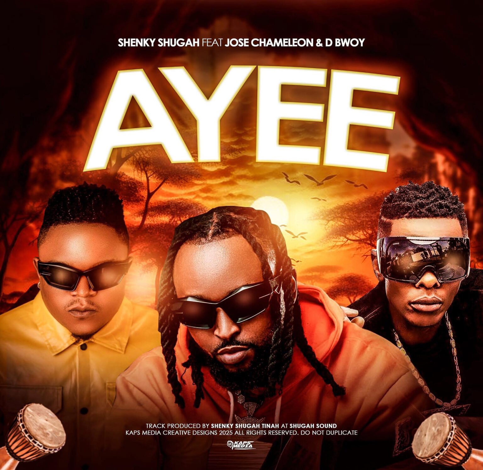 Music Audio : Shenky Ft Jose Chameleon & D Bwoy – AYEE | Download Mp3